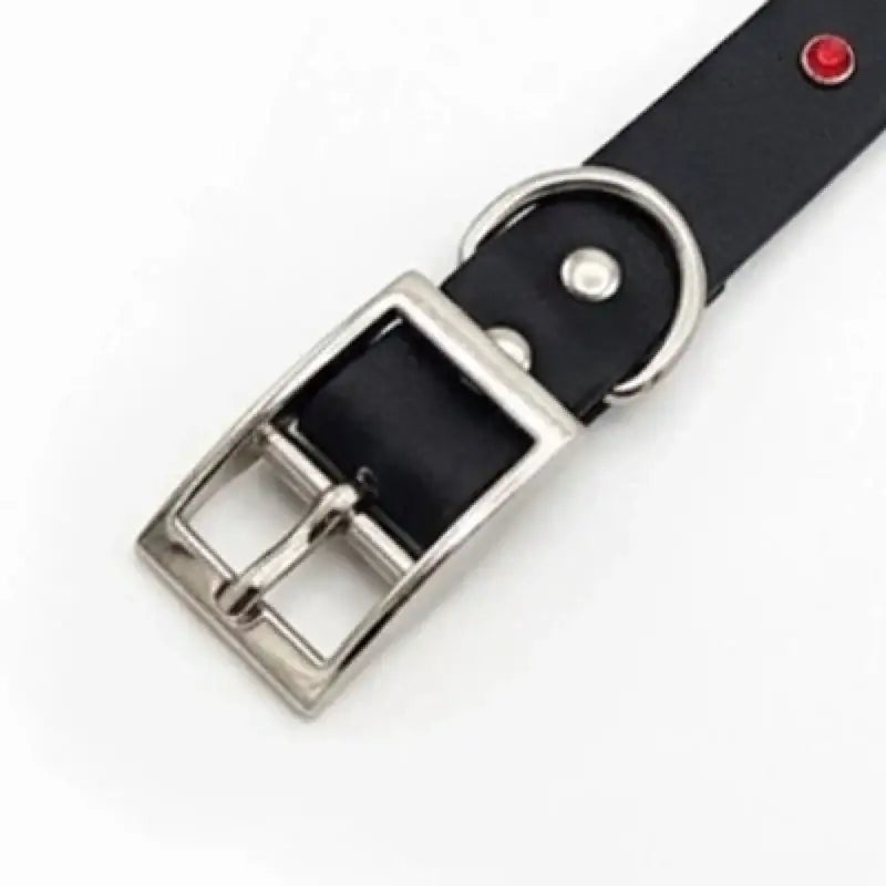 Black Biothane Crystal Confetti Dog Collar - Poochie Fashion - 3