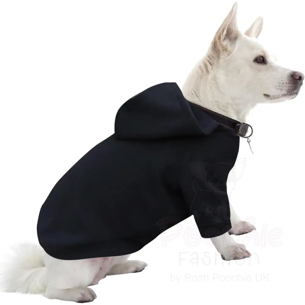 Black Christmas Naughty List Fleece Dog Hoodie - Poochie Fashion - 3