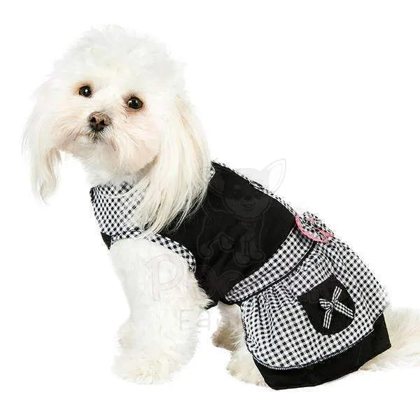 Black Gingham Dog Dress - Urban - 2