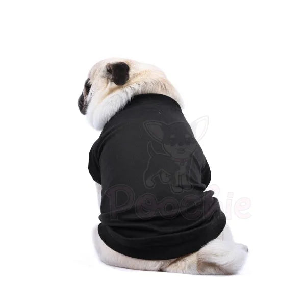 Luxury Black Dog T-shirt - Rich Paw - 3