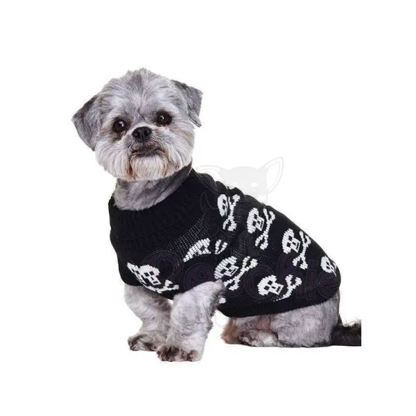 Black Skull Dog Jumper - Urban Pup - 2