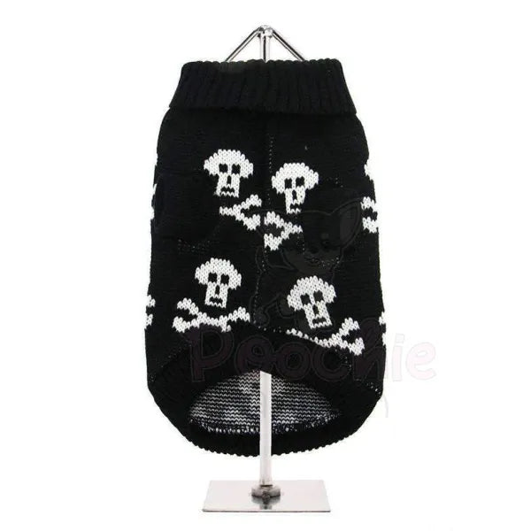 Black Skull Dog Jumper - Urban Pup - 3