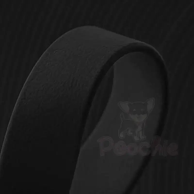 Black Waterproof Personalised Dog Collar with Large Diamante Letters - Poochie Fashion - 8