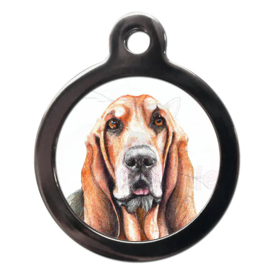 Blood Hound Portrait Dog Id Tag - Ps Pet Tags - 1