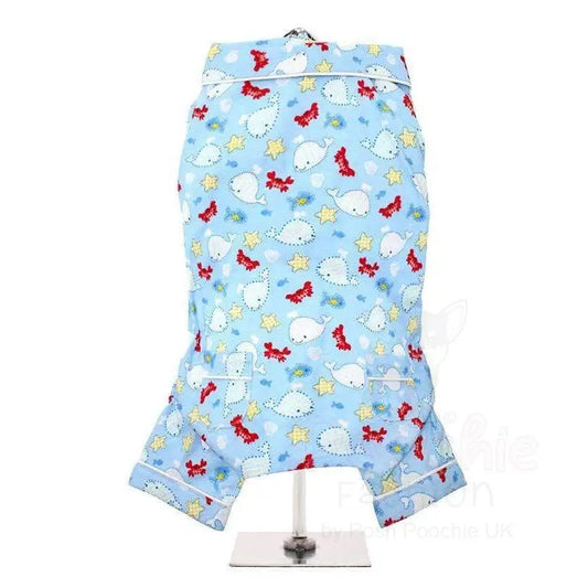Blue Ocean Bedtime Dog Pyjamas Large - Sale - 2