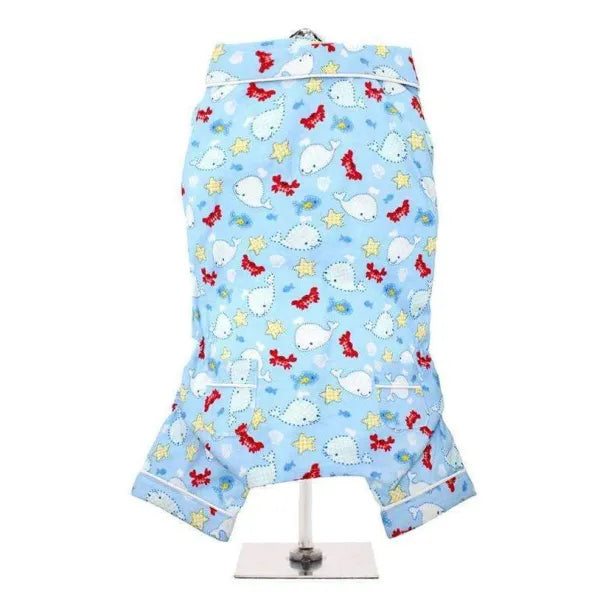 Blue Ocean Bedtime Dog Pyjamas - Urban Pup - 1
