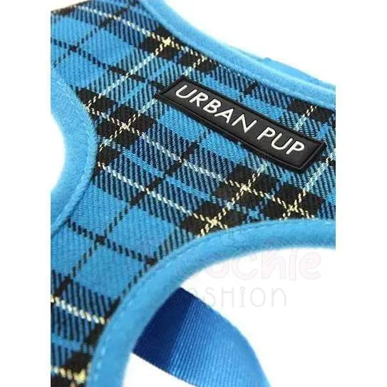 Blue Tartan Dog Harness - Urban Pup - 5