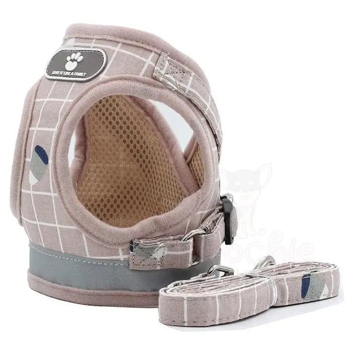 Blush Pink no Pull Vest Dog Harness and Lead Set - Posh Pawz - 3