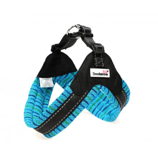 Boomerang Padded Dog Harness Beyond The Blue - Doodle 1