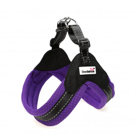 Boomerang Padded Dog Harness Violet Purple - Doodle 1