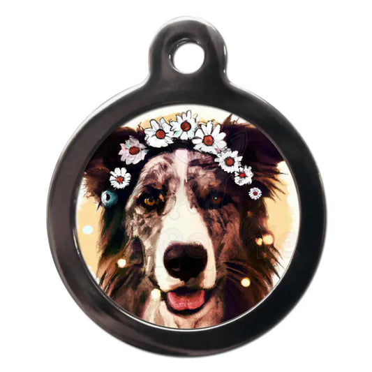 Border Collie Hippy Dog Id Tag - Ps Pet Tags - 1