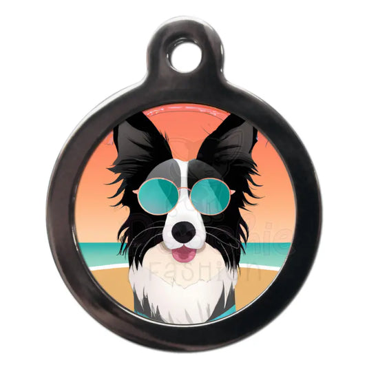Border Collie Summertime Dog Id Tag - Ps Pet Tags - 1