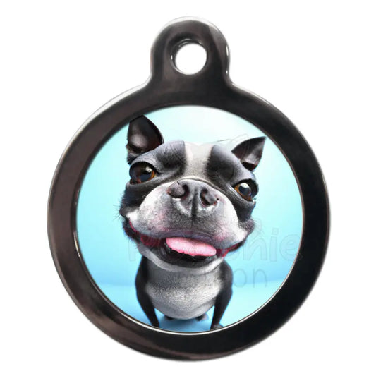 Boston Terrier Fish Eye Dog Id Tag - Ps Pet Tags - 1