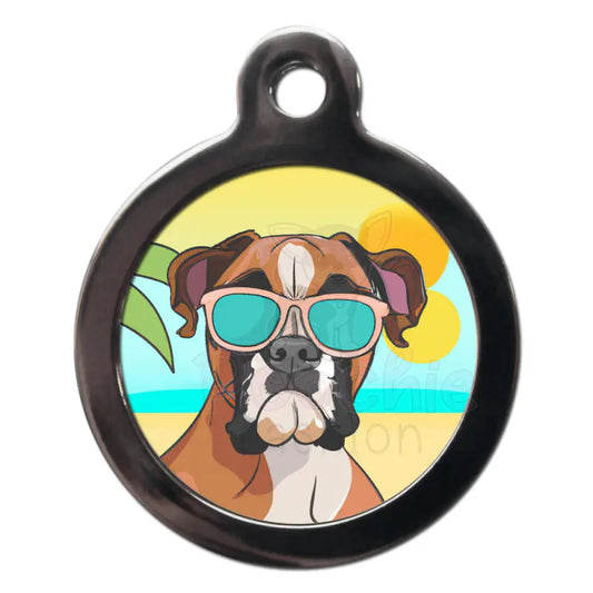 Boxer Summertime Dog Id Tag - Ps Pet Tags - 1