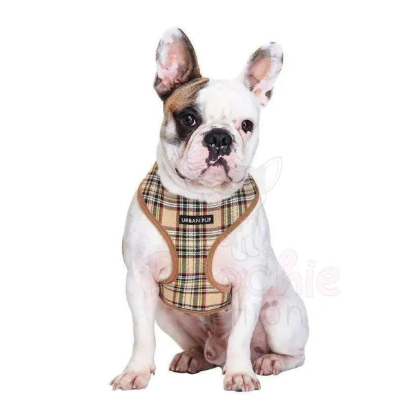 Brown Tartan Designer Dog Harness - Urban Pup - 2