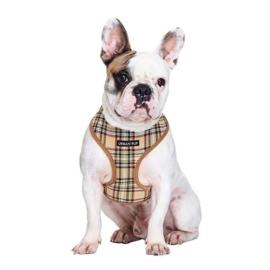 Brown Tartan Dog Harness - Sale - 1