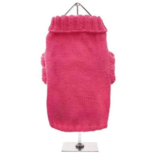 Bruiser’s Hot Pink Knitted Dog Jumper - Urban Pup - 1