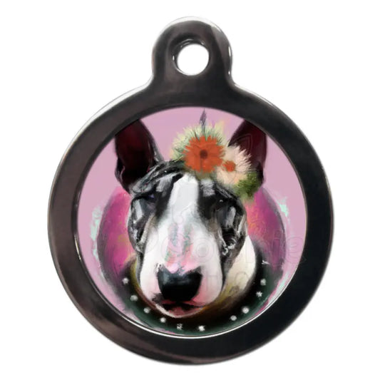Bull Terrier Hippy Dog Id Tag - Ps Pet Tags - 1