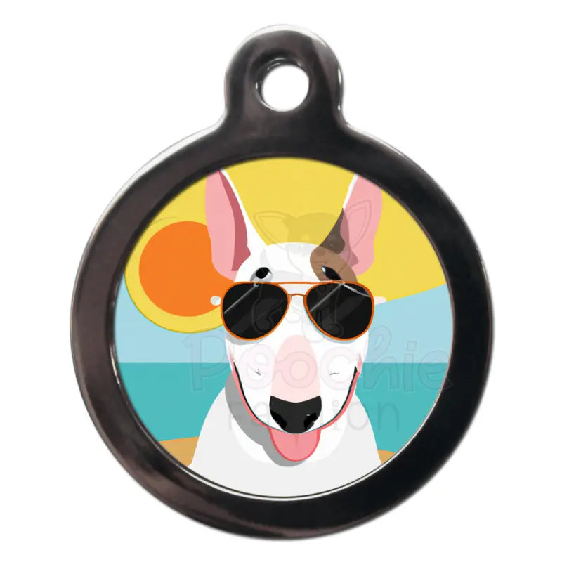 Bull Terrier Summertime Dog Id Tag - Ps Pet Tags - 1