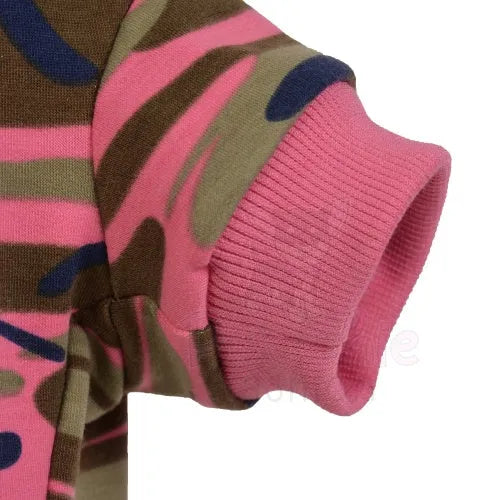 Camouflage Dog Sweatshirt in Pink Medium - Sale - 2