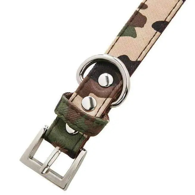 Camouflage Fabric Dog Collar and Lead Set Small - Sale - 2