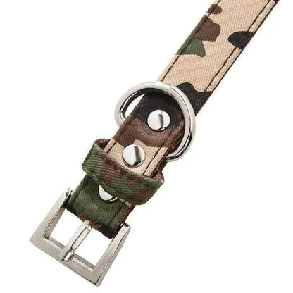 Camouflage Fabric Dog Collar and Lead Set Small - Sale - 2