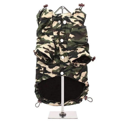 Camouflage Fleece Lined Rainstorm Dog Rain Coat - Posh Pawz - 3