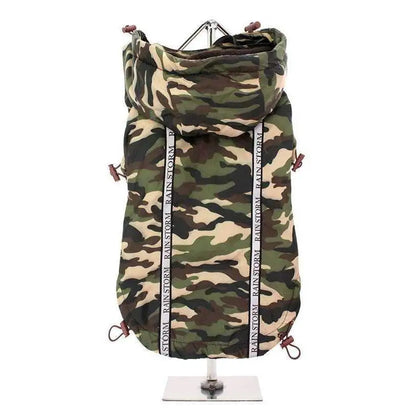 Camouflage Fleece Lined Rainstorm Dog Rain Coat - Posh Pawz - 1