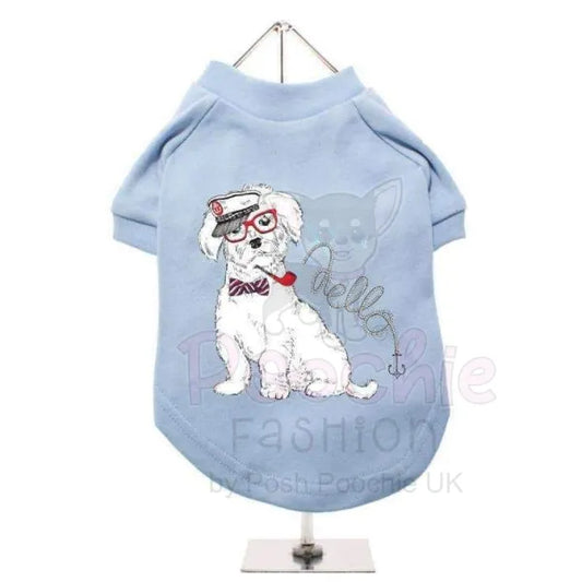 Captain Westie Dog T-Shirt - Urban - 1