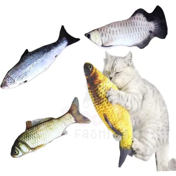 Catnip Fish Cat Toys 3 Pack - Posh Catz - 4
