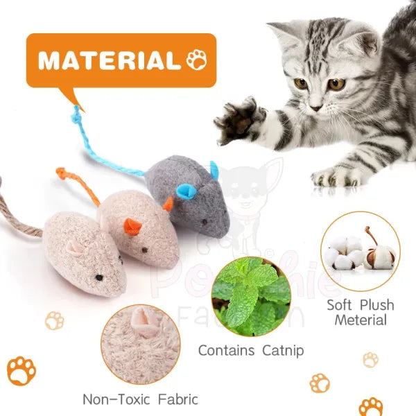 Catnip Mice 3 Pack - Posh Catz - 2