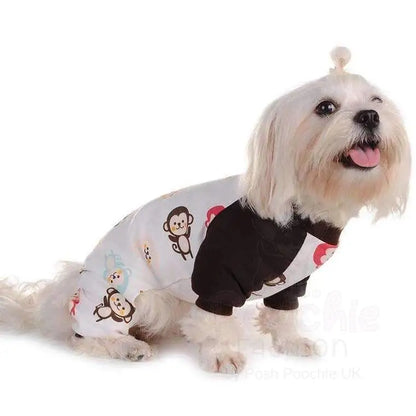 Cheeky Monkey Onesie Dog Pyjamas - Posh Pawz - 4