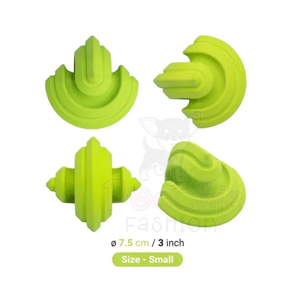 Chewtastic Geometrics Natural Rubber Toy - Gem - Petdreamhouse - 4