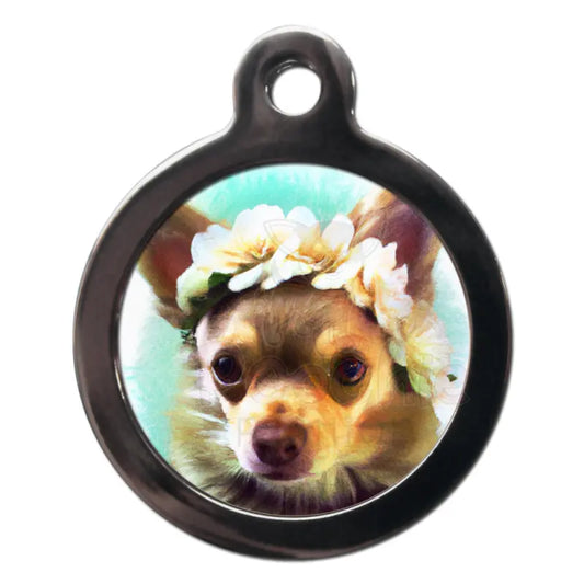 Chihuahua Hippy Dog Id Tag - Ps Pet Tags - 1