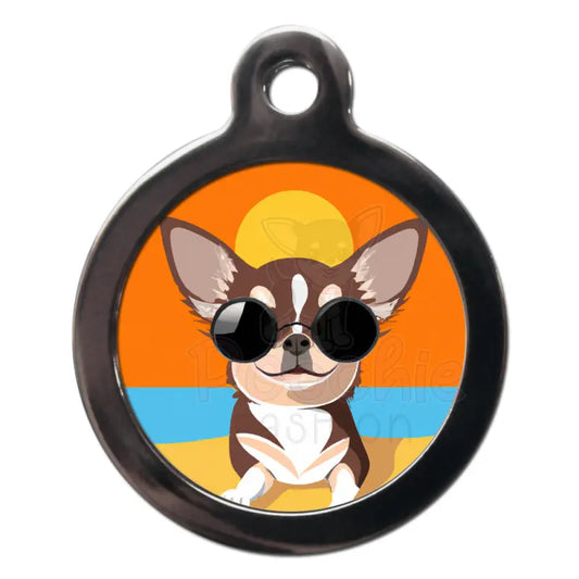 Chihuahua Summertime Dog Id Tag - Ps Pet Tags - 1