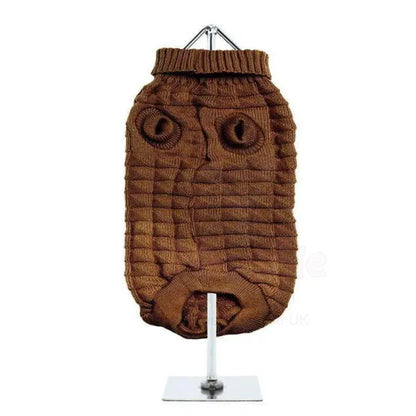 Chocolate Waffle Textured Dog Jumper - Urban - 2