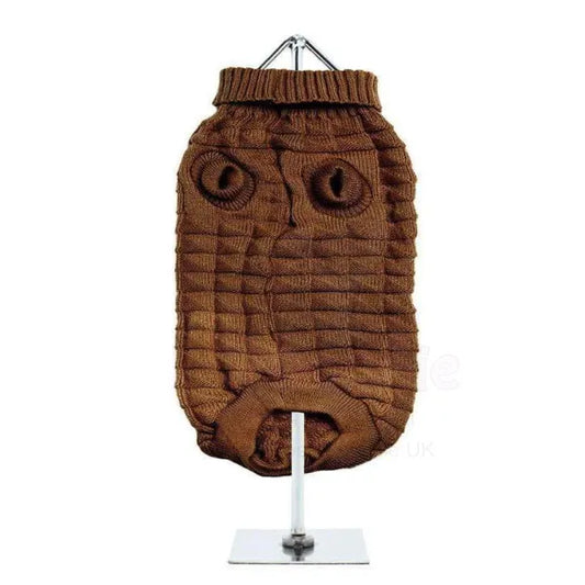Chocolate Waffle Textured Dog Jumper - Urban - 2
