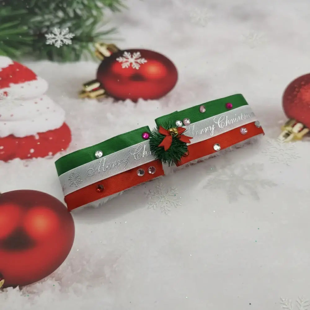 Christmas Confetti Fancy Dress Collar - Poochie Fashion - 1