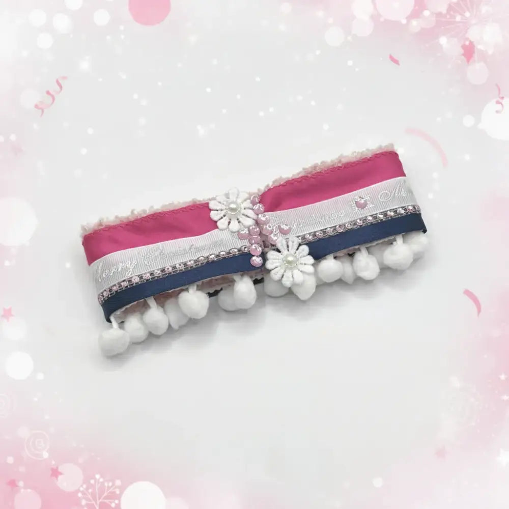 Christmas Daisy Fancy Dress Collar - Poochie Fashion - 1
