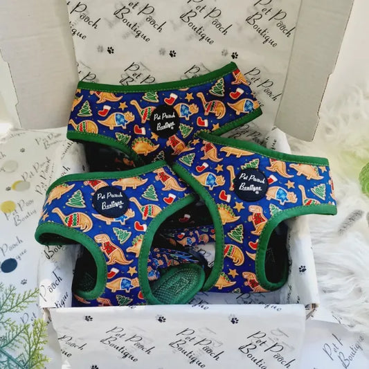 Christmas Dino Rawr Dog Harness Pet Pooch 1