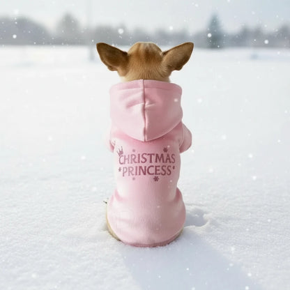 Christmas Princess Dog Hoodie Sweatshirt - Poochie Fashion - 3