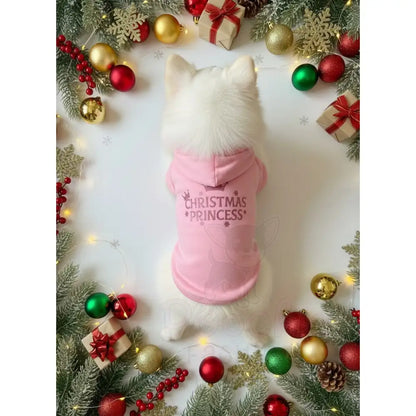 Christmas Princess Dog Hoodie Sweatshirt - Poochie Fashion - 2