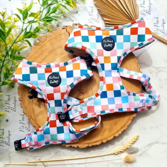Chunky Check Dog Harness - Pet Pooch - 1