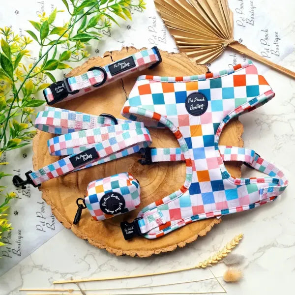 Chunky Checks Dog Poo Bag Holder - Pet Pooch - 3