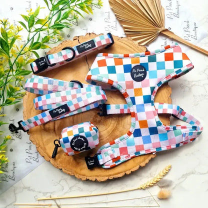 Chunky Checks Dog Poo Bag Holder - Pet Pooch - 3