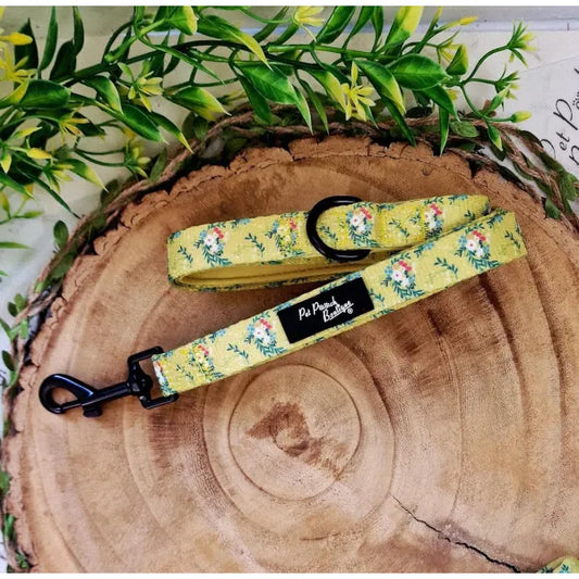 Citrus Meadow Floral Dog Lead Pet Pooch 1