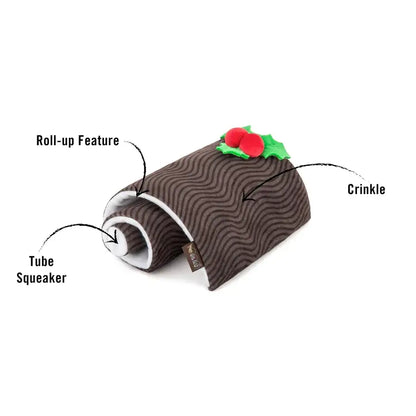 Classic Yule Log Christmas Dog Toy by P.l.a.y - P.l.a.y - 2