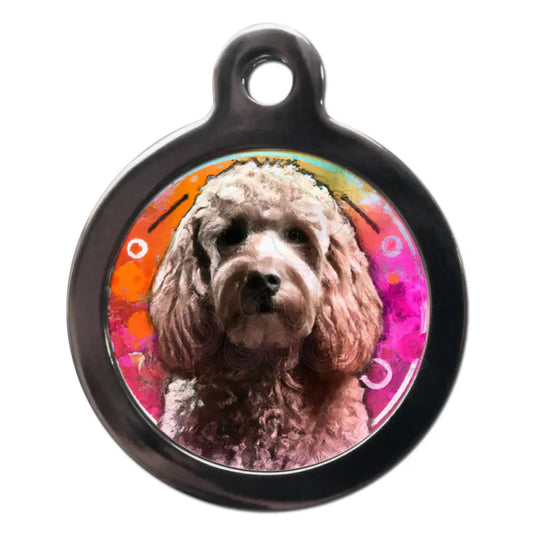 Cockapoo Graffiti Dog Id Tag - Ps Pet Tags - 1
