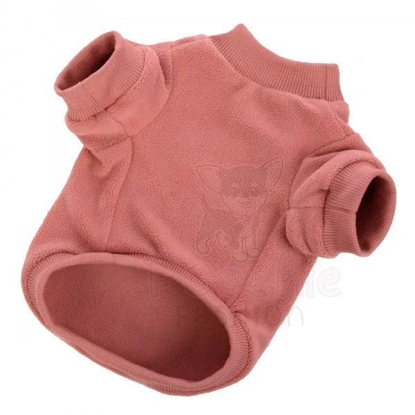 Coral Pink Micro Fleece Dog Sweatshirt - Rich Paw - 2