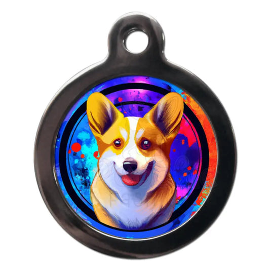 Corgi Graffiti Dog Id Tag - Ps Pet Tags - 1